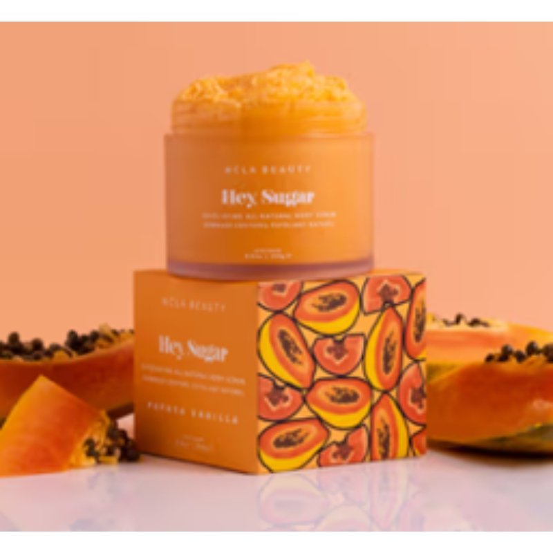 مقشّر الجسم بالبابايا والفانيليا