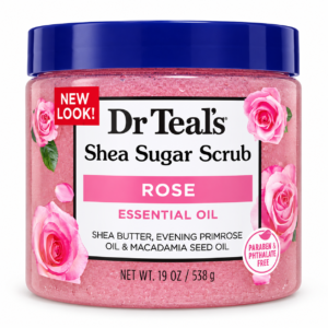 Dr. Teal's
Shea Sugar Scrub, Essential Oil, Rose (538 g)